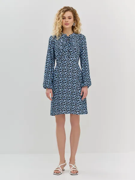 Нежное платье с принтом из 100 вискозы SAVAGE 1699₽