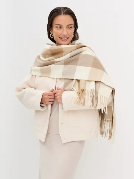 Палантин в крупную клетку SAVAGE 1899₽