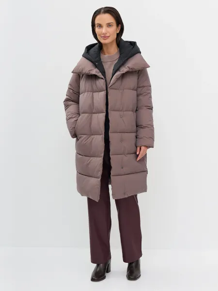 Пальто 2 в 1 с контрастной внутренней манишкой SAVAGE 10499₽