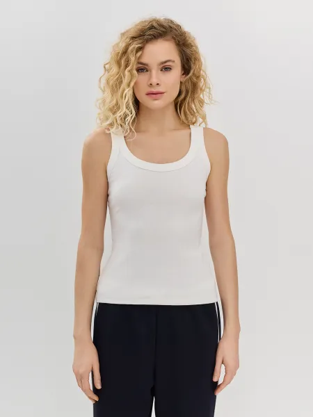 Топ из эластичного хлопка в рубчик SAVAGE 1099₽