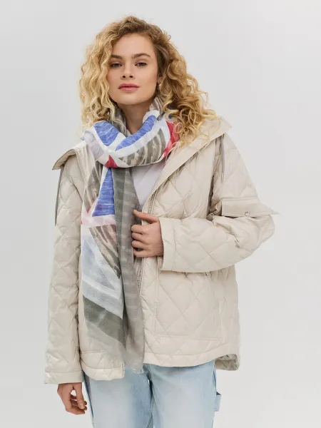 Тонкий палантин с геометрическим принтом SAVAGE 899₽