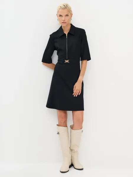 Платье в стиле 60х с акцентной молнией и поясом SAVAGE 3149₽