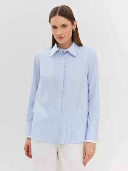 Свободная рубашка в тонкую полоску SAVAGE 2499₽