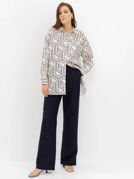 Классические льняные брюки прямого силуэта SAVAGE 3499₽