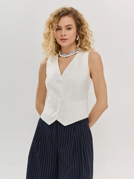 Летний жилет из смесового льна SAVAGE 4199₽