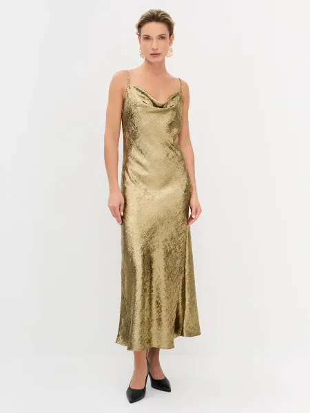 Элегантное платье-макси из тафты SAVAGE 5199₽