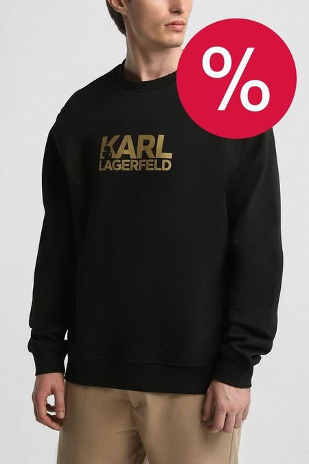 Свитшот хлопковый с логотипом Karl Lagerfeld 9790₽
