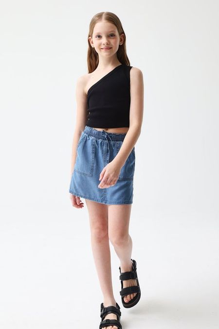 Юбка джинсовая на кулиске с карманами Smena 1282₽