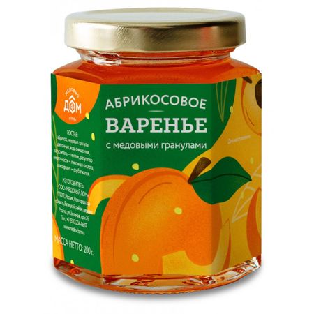 Варенье абрикосовое Медовый Дом 200 г