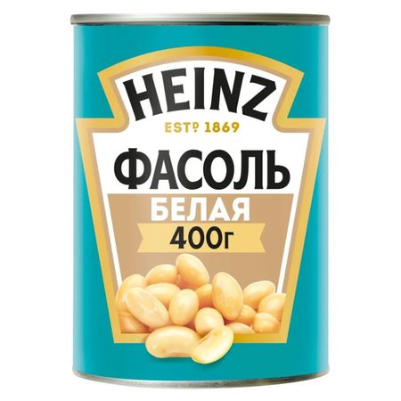 Фасоль Heinz белая жестяная банка 400 г