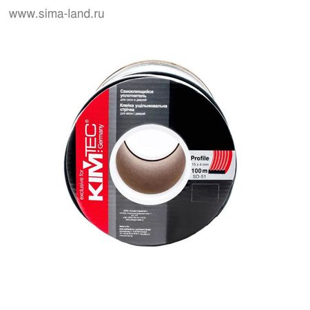 Уплотнитель KimTec Sd=51/4 -850 15×4 мм, 04-14-74, черный, 100 м, 6 шт.