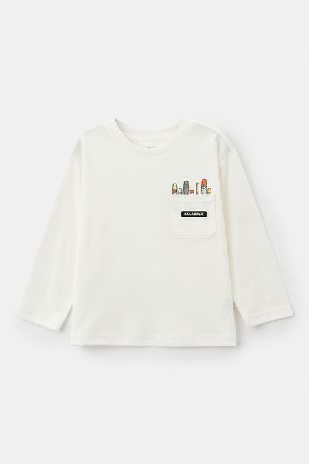 Лонгслив хлопковый с принтом Balabala