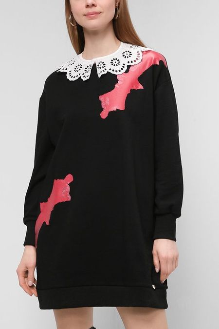 Удлиненный свитшот с отложным воротником TWINSET 11990₽