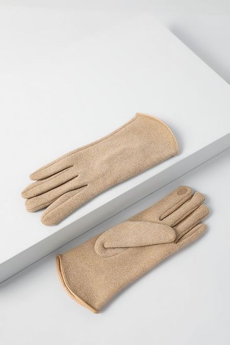 Однотонные перчатки Auranna