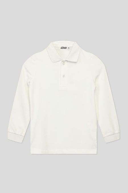 Однотонное поло с длинным рукавом GIOCO 790₽