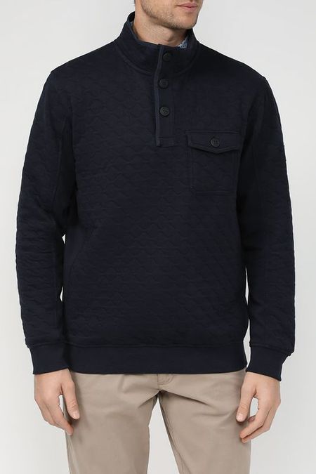 Пуловер текстурный с воротником на пуговицах LERROS 3990₽