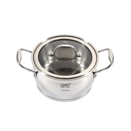 Кастрюля из нержавеющей стали Gipfel Cantata 1263 18 см28 л 8392₽