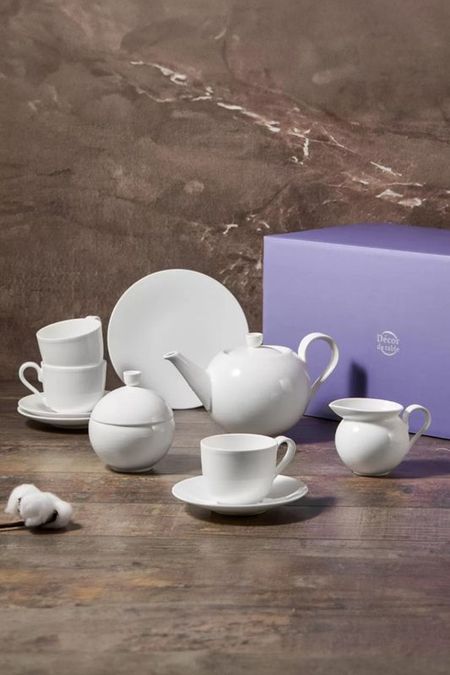 Сервиз чайный фарфоровый из 21 предмета Плиссе Dcor de Table 24675₽