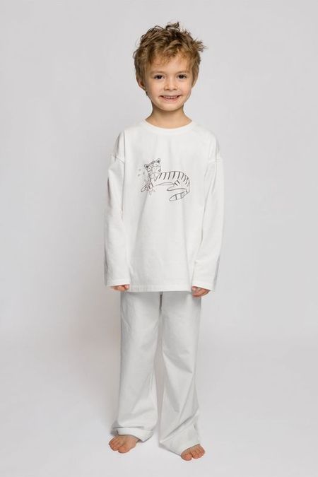 Пижама хлопковая с принтом 1st 2617₽