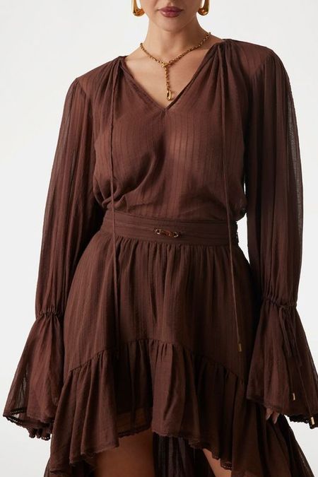 Блуза хлопковая с пышным рукавом Marciano by Guess