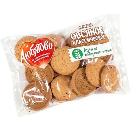 Печенье Любятово овсяное классическое 500 г