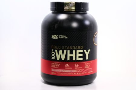 Протеин Optimum Nutrition Gold Standard 100% Whey 5 lb Клубничный крем, 2,27 кг
