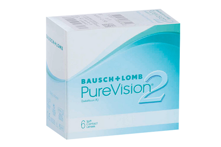 Линзы Bausch+Lomb Pure Vision 2 контактные R 8.6 (диоптрия -2,5), 6 шт