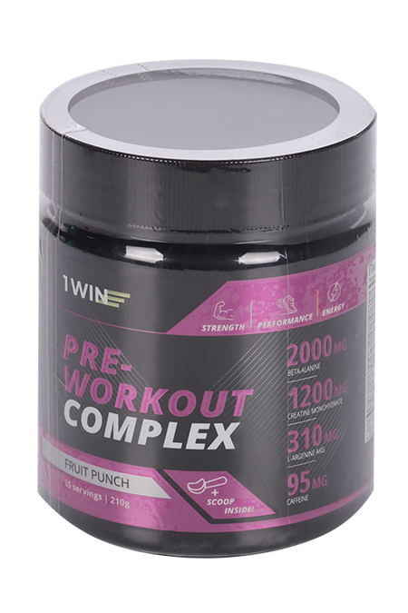 Комплекс 1WIN Pre-workout предтренировочный Фруктовый пунш, 210 г