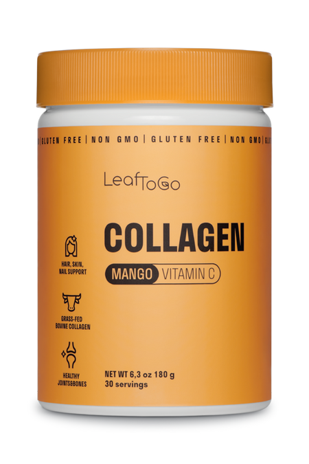 Коллаген+Витамин С LeafToGo порошок со вкусом манго, 180 г, порошок