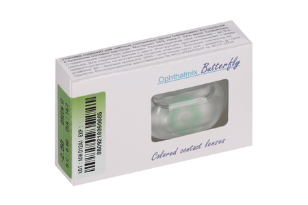 Линзы Офтальмикс Butterfly 1Т Green контактные R 8.6 (диоптрия -2,5), 2 шт