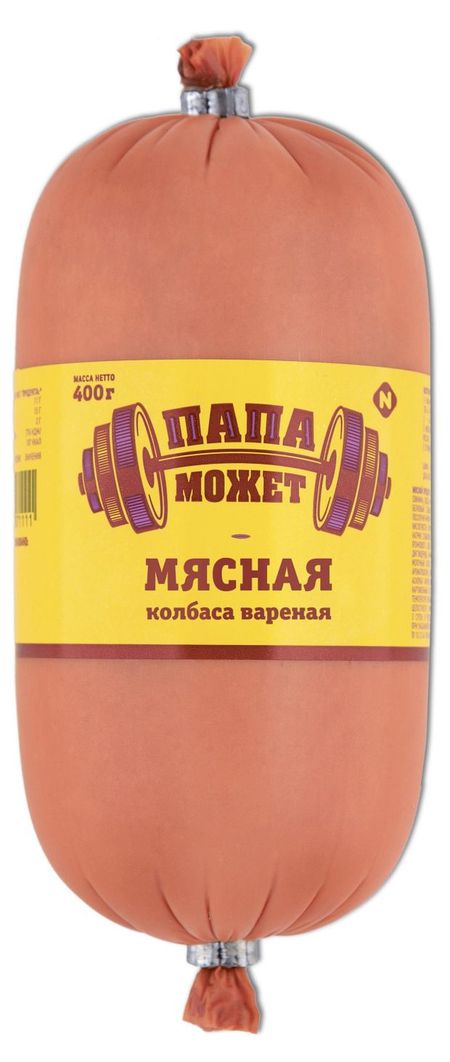 Колбаса вареная Папа Может! Мясная, 400 г