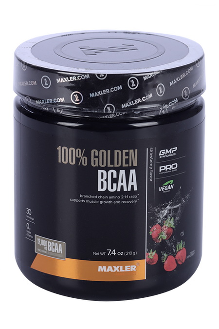 Golden BCAA 100% Maxler Strawberry, 210 г