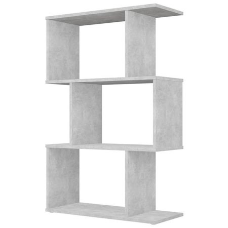 Стеллаж Polini Home Smart фигурный, 3 секции, цвет бетон купить недорого