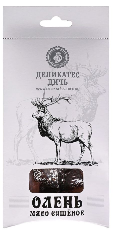Мясо сушеное Деликатес Дичь Олень слайсы нарезка, 35 г