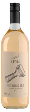 Вино STOBI Makedonsko Belo белое сухое Сербия, 1 л