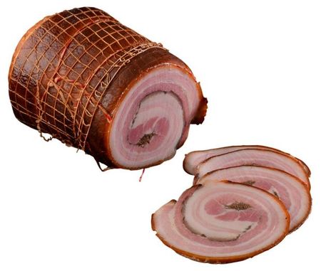 Продукт мясной варено-копченый КФХ Еремкина Т.П. Поркетта, ~ 400 г