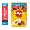 Влажный корм Pedigree для собак, говядина в соусе, пауч