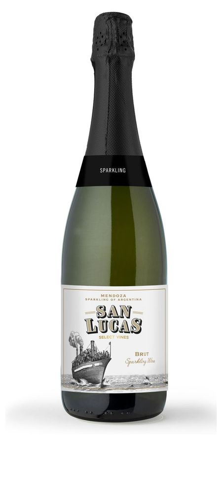 Игристое вино San Lucas белое брют Аргентина, 0,75 л