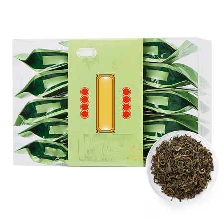 2.3oz Green Tea Clear Flavor Slightly Curled Tea Leaves Natural Chinese Tea for Morning Afternoon