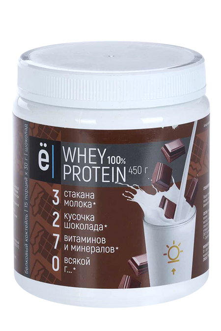 Коктейль Ёбатон белковый whey protein со вкусом шоколада 450 г
