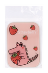 Контейнер Podarkovich Dino-Strawberry Pink д/линз динозавр прямоугольный розовый