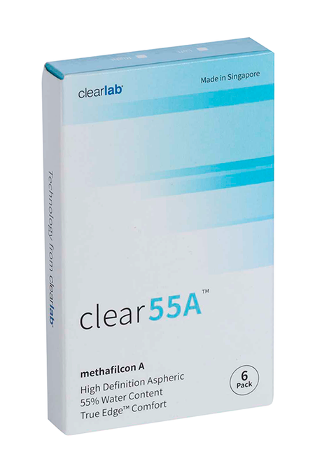 Линзы Clearlab Clear55 А контактные R 8.7 (диоптрия -4,25), 6 шт
