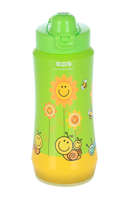 Бутылка д/воды Komax ЭКО sunflower герметичная зеленая