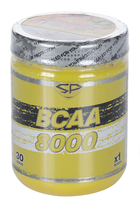 Аминокислоты STEELPOWER BCAA 8000, 300 г, Тропик микс