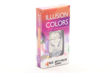 Линзы ILLUSION colors el blue GLOW -3.5/14.0/8.6/2 шт