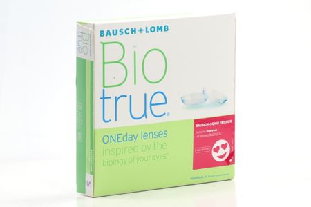 Линзы Bausch+Lomb BioTrue ONEday контактные R 8.6 (диоптрия -6,0), 90 шт