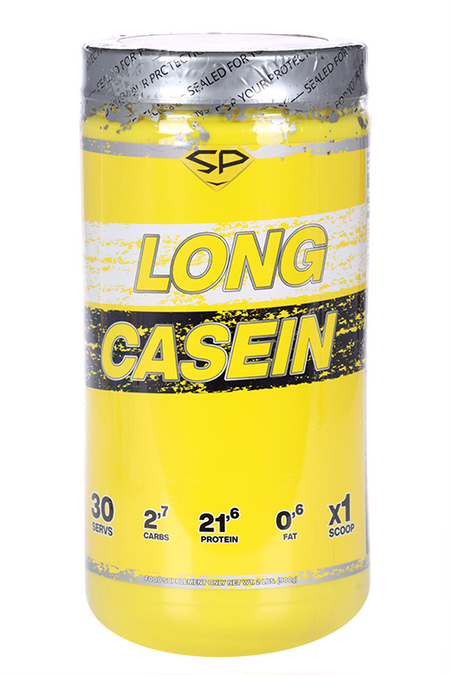 Протеин STEELPOWER LONG CASEIN казеиновый д/похудения/восстановления клубника со сливками, 900 г