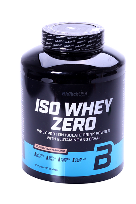 Протеин изолят сывороточный BioTechUSA Iso Whey Zero печенье-крем, 2 270 г