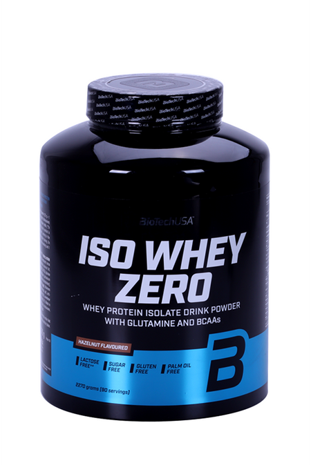 Протеин изолят сывороточный BioTechUSA Iso Whey Zero фундук, 2 270 г