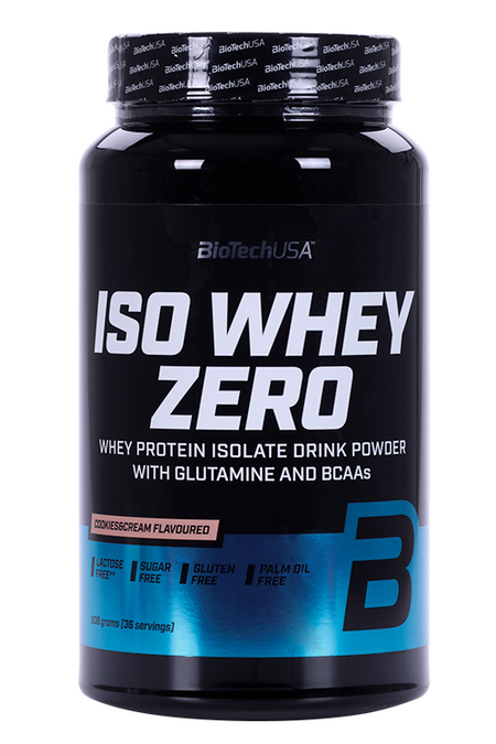Протеин изолят сывороточный BioTechUSA Iso Whey Zero печенье-сливки, 908 г